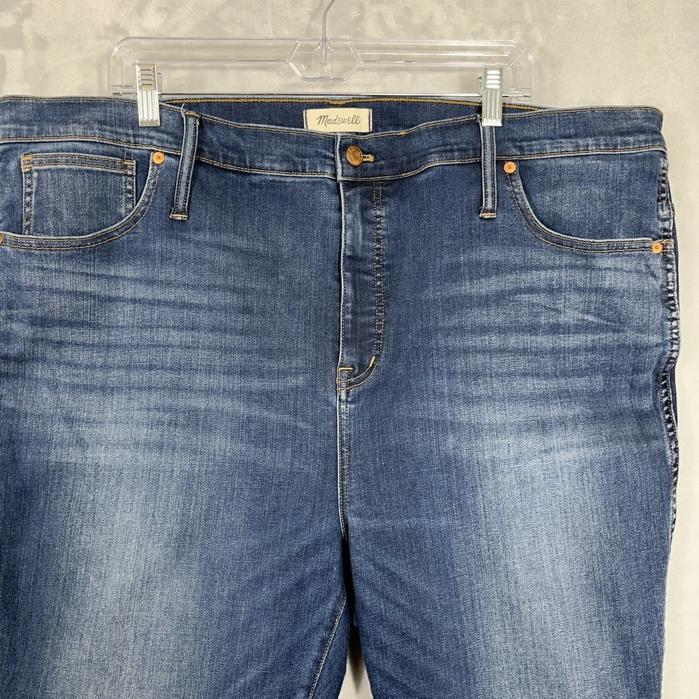 Madewell Curvy High Rise‎ Skinny Womens Plus Size Blue Jeans Size 37 (14W) - Picture 2 of 10